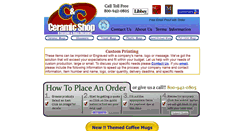 Desktop Screenshot of candcceramicshop.com