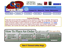 Tablet Screenshot of candcceramicshop.com